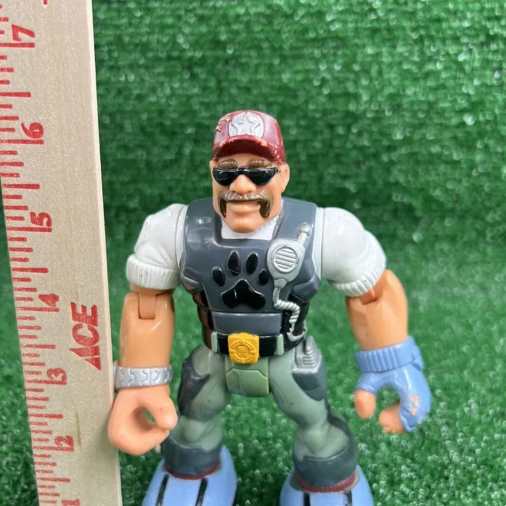Mattel Fisher Price‎ Rescue Heroes BILL BARKER K9 Police 1999 Action Figure 6.5